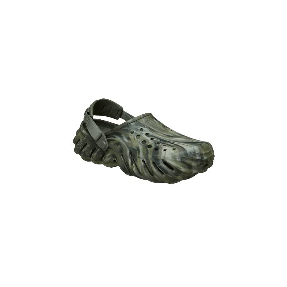 Crocs Echo Marbled Clog - Dusty Olive / Multi
