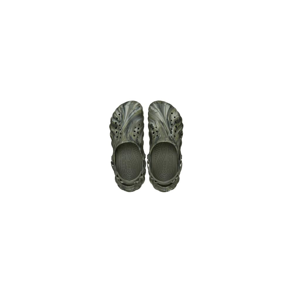 Crocs Echo Marbled Clog - Dusty Olive / Multi