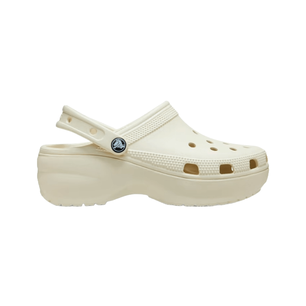 Crocs Womens Classic Platform Clog - Bone