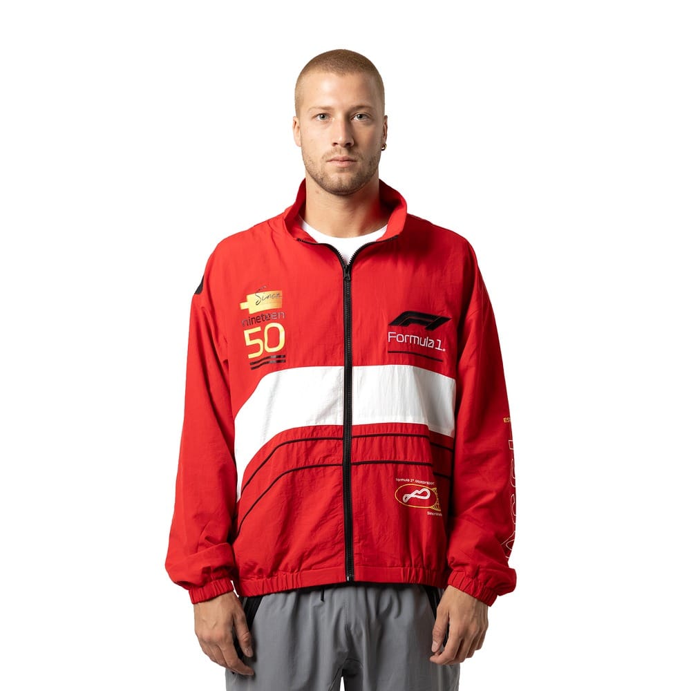F1 Moto Jacket - Hot Red