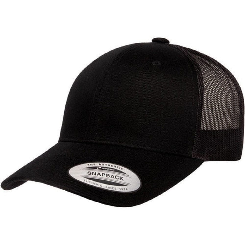 Flexfit Jumbo Retro Trucker Snapback - Black