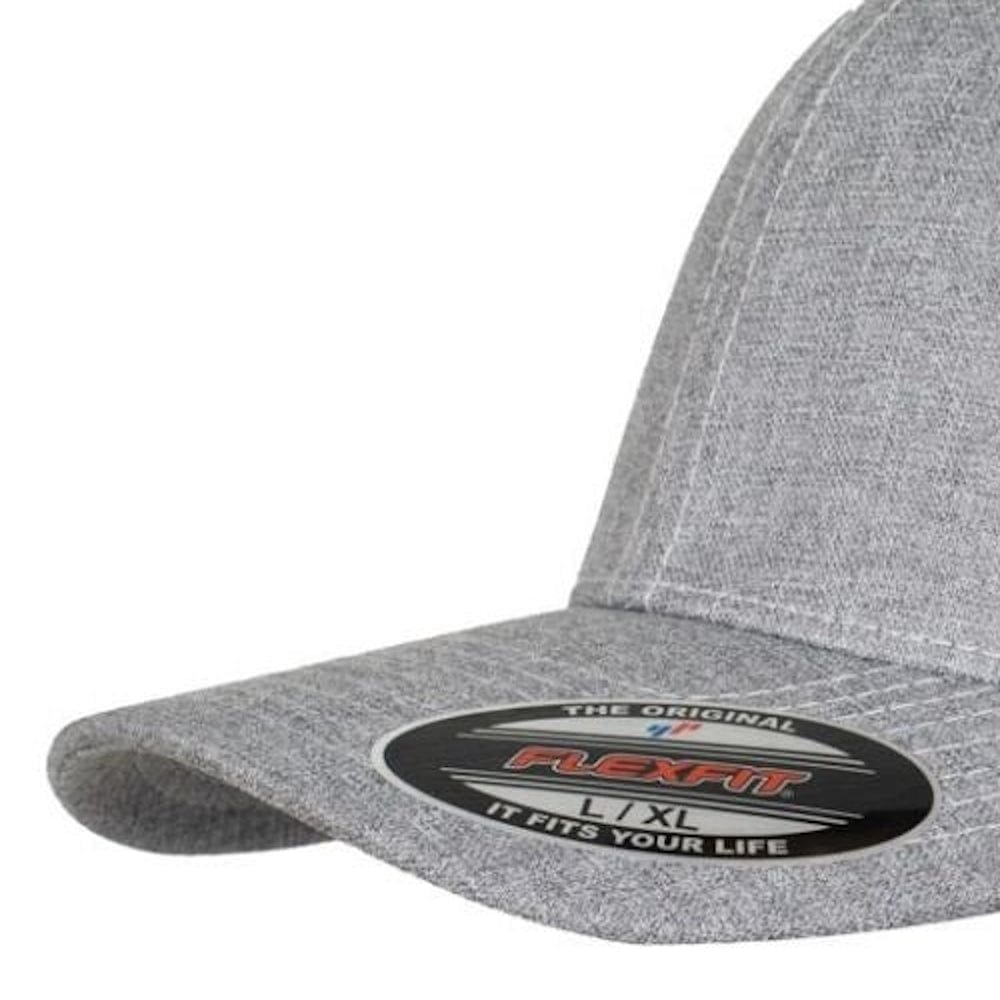 Flexfit Worn By The World Fitted Cap - Heather Grey