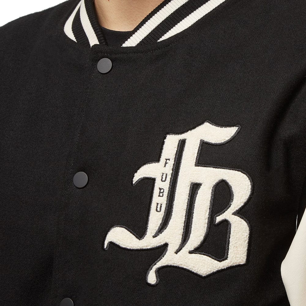 Fubu Old English College Jacket - Black / Off White