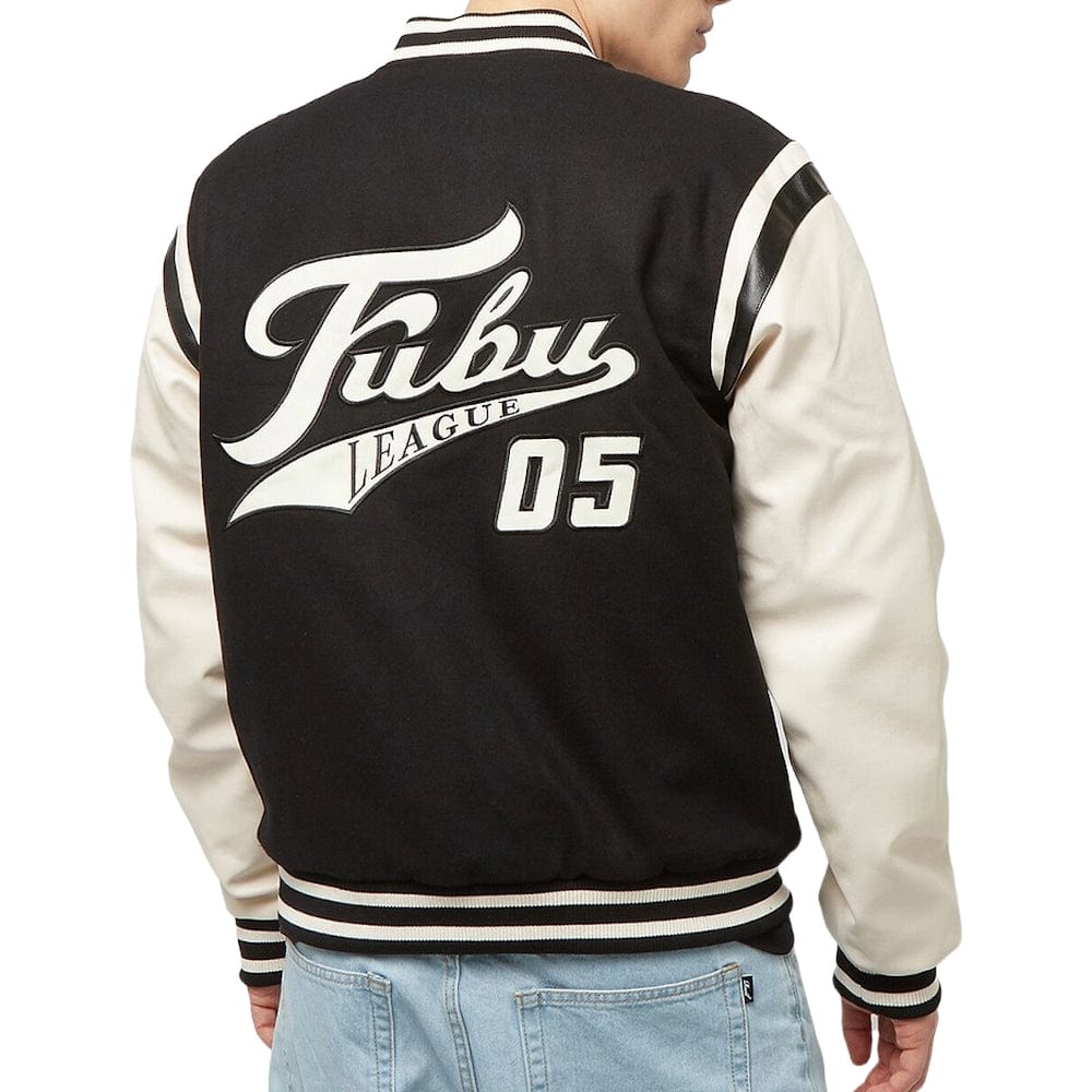 Fubu Old English College Jacket - Black / Off White