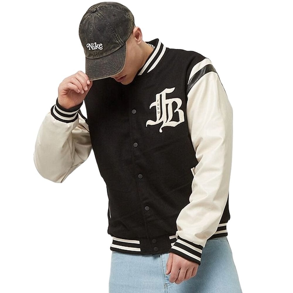 Fubu Old English College Jacket - Black / Off White