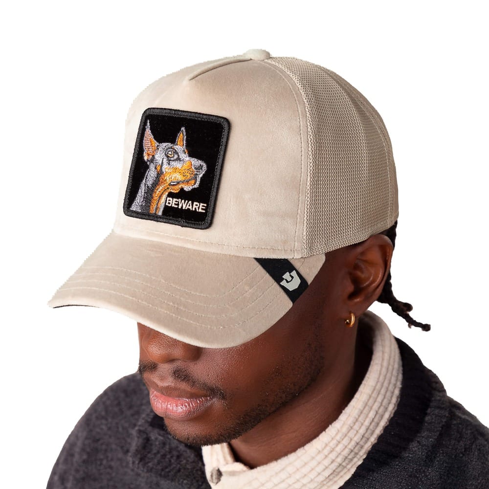 Goorin Bros Velour Doberman Trucker Snapback - Biscuit