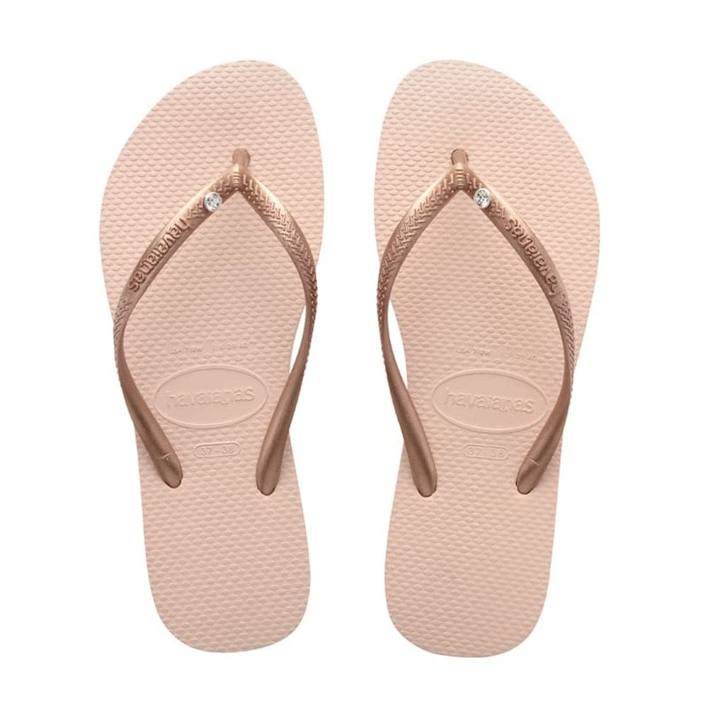Havaianas Womens Slim Crystal SW II - Ballet Rose