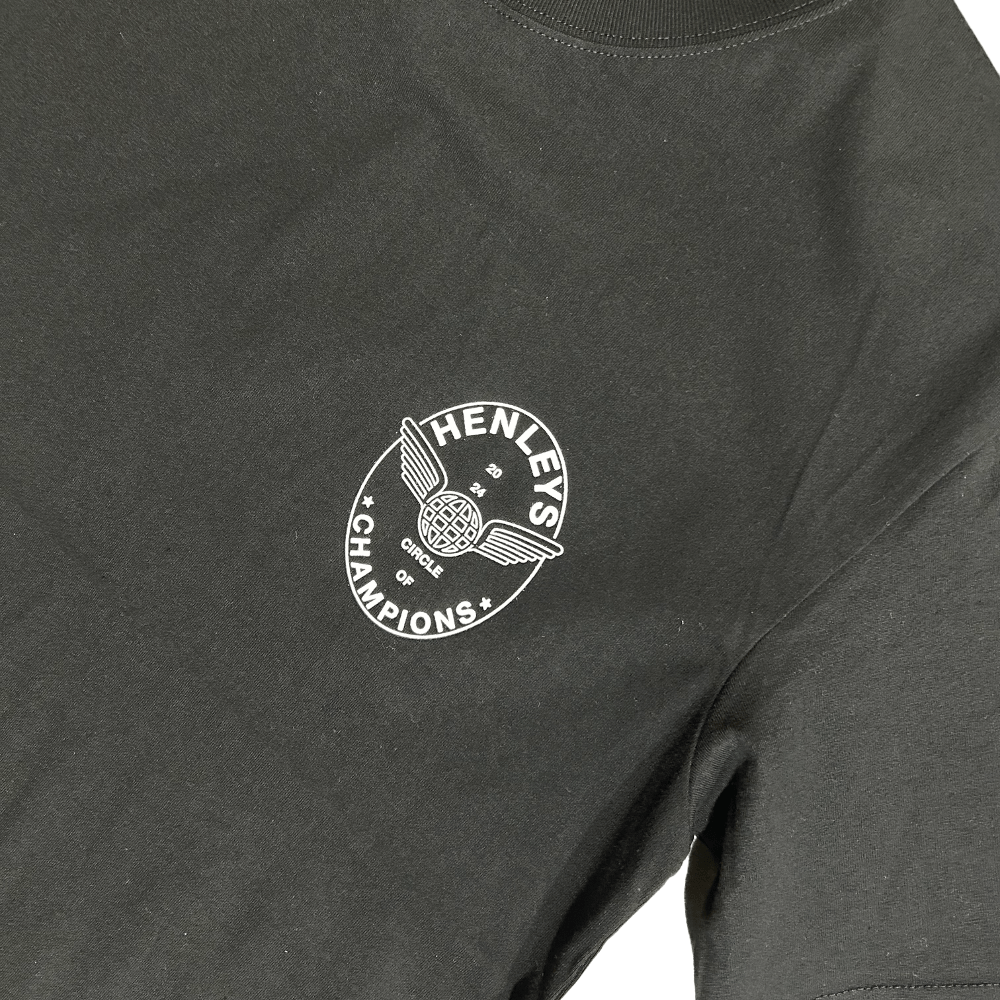 Henleys Champions Tee - Black