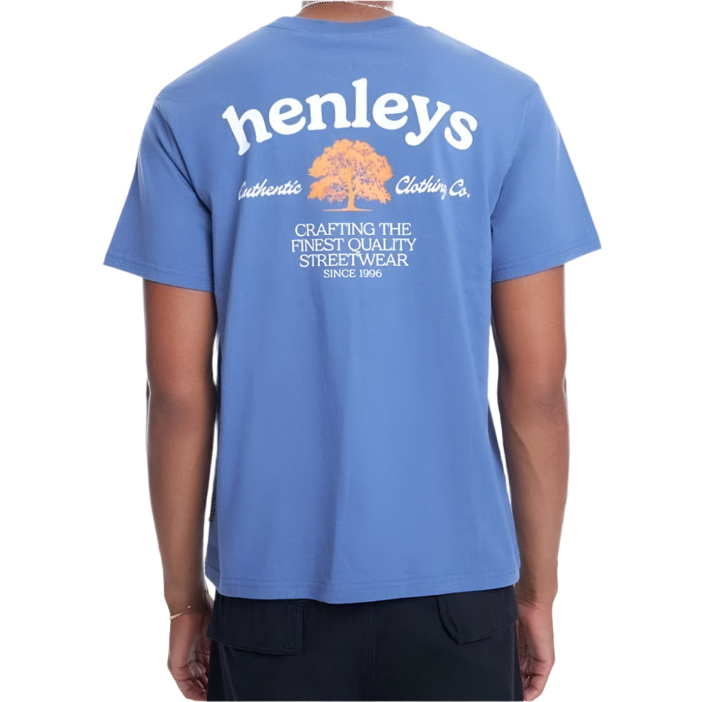Henleys Evergreen Tee - Dusty Blue