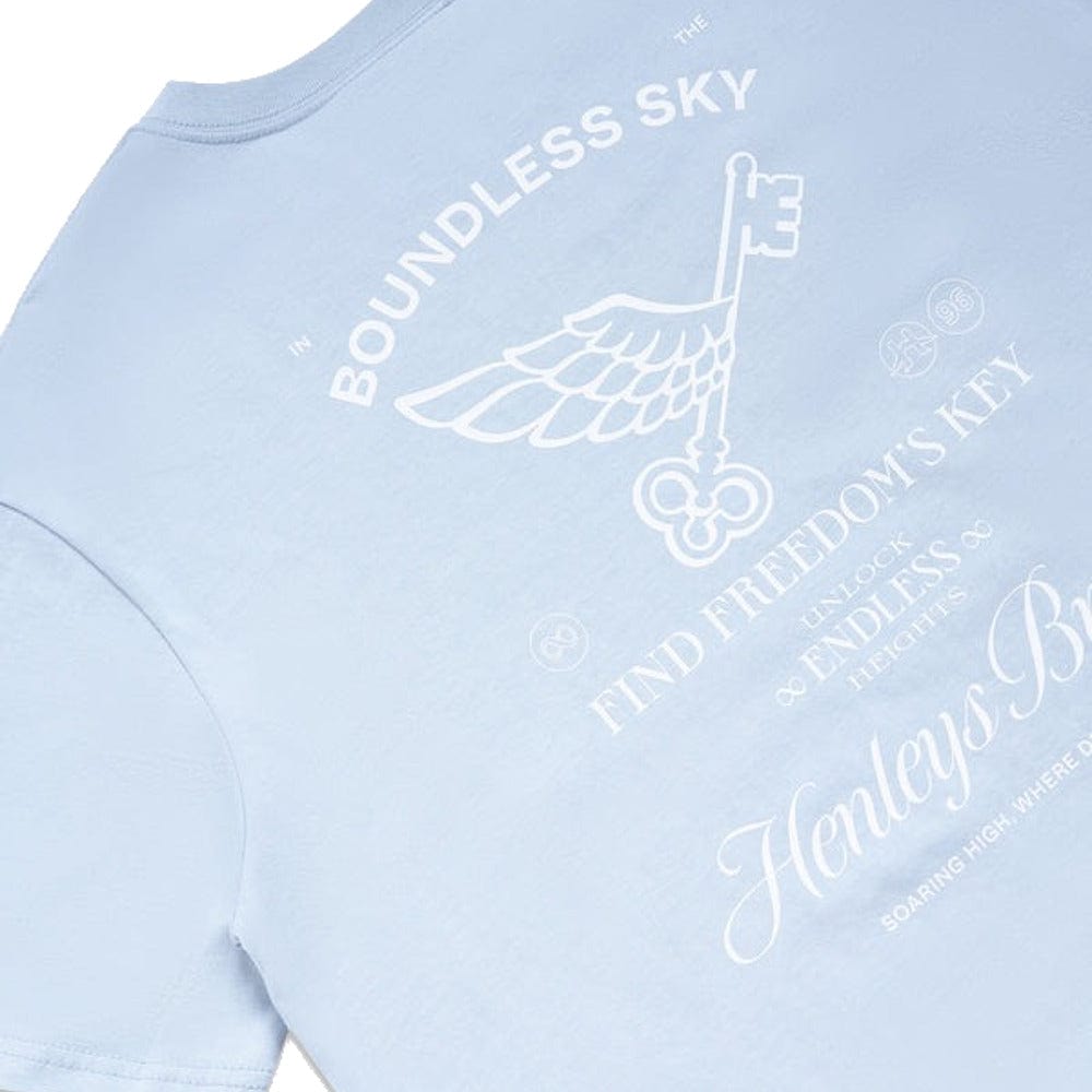 Henleys Freedom's Key Tee - Grey Sky