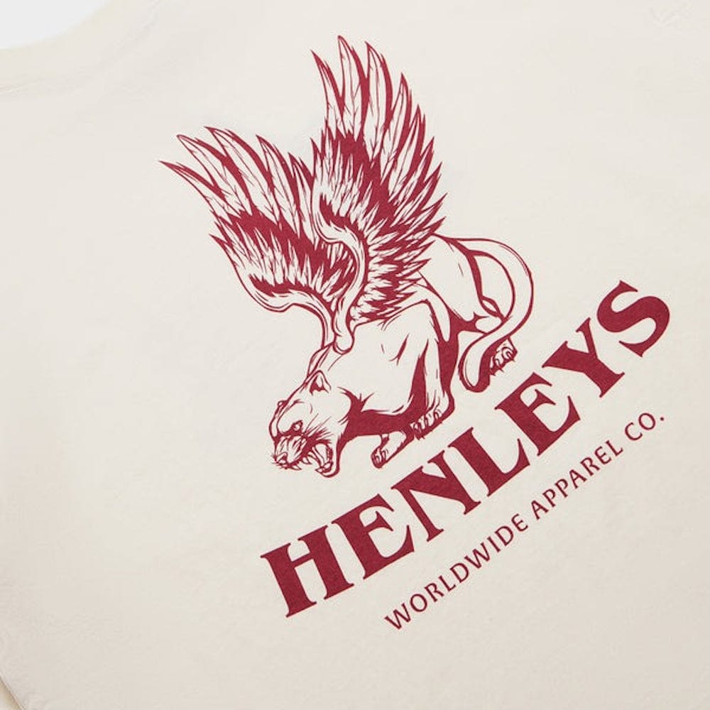Henleys Griffin Tee - Washed White