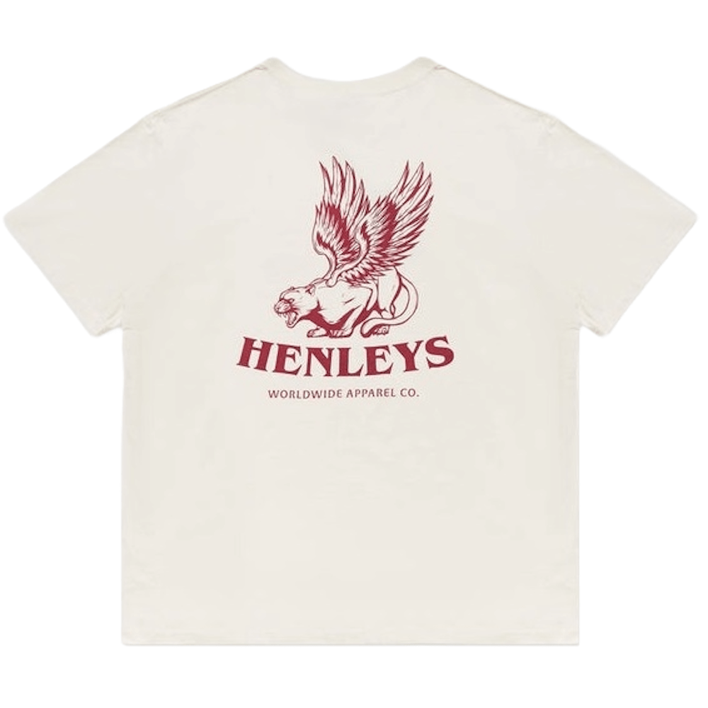 Henleys Griffin Tee - Washed White