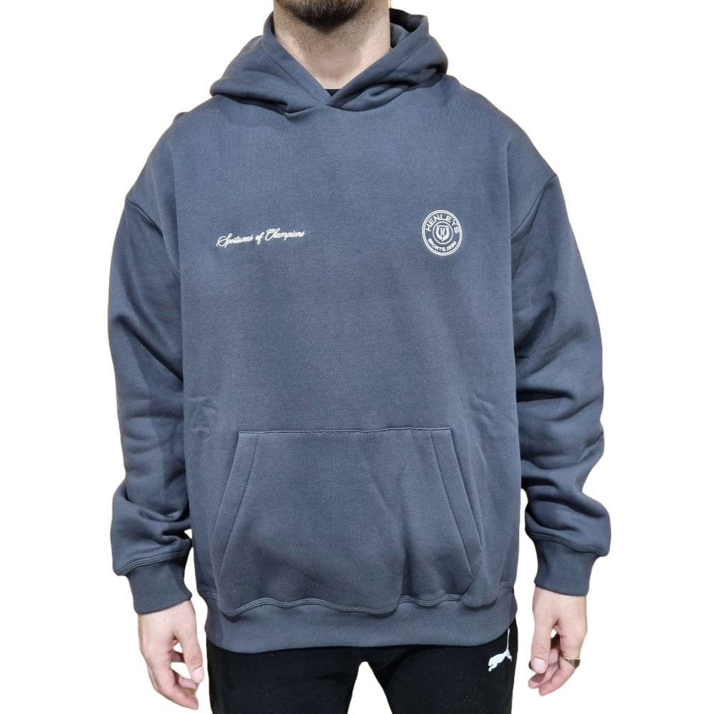 Henleys Signet Hooded Sweater - Coal