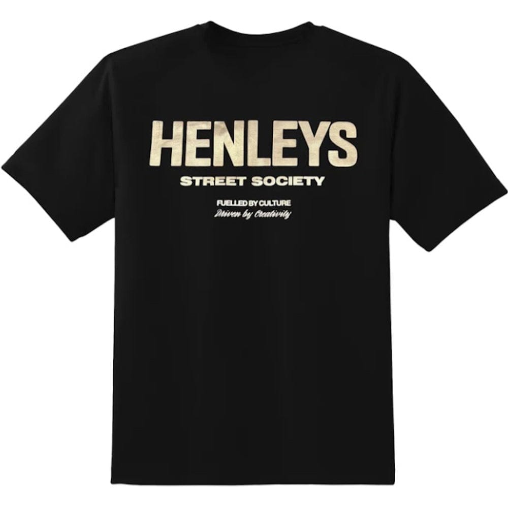 Henleys Society Tee - Black