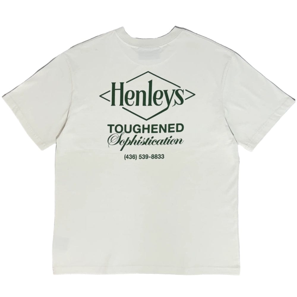 Henleys Tough Tee - Washed White
