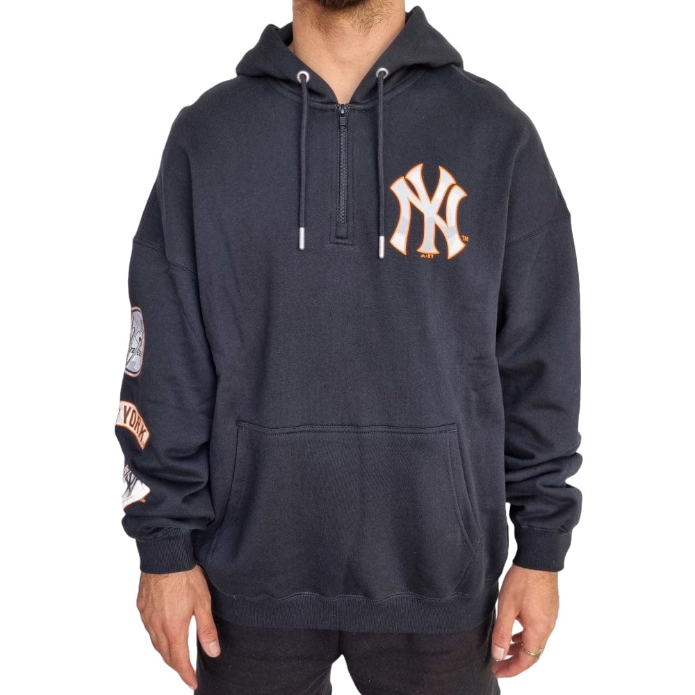 Majestic Athletic Snow Camo 1/4 Zip Hoody New York Yankees - Faded Black