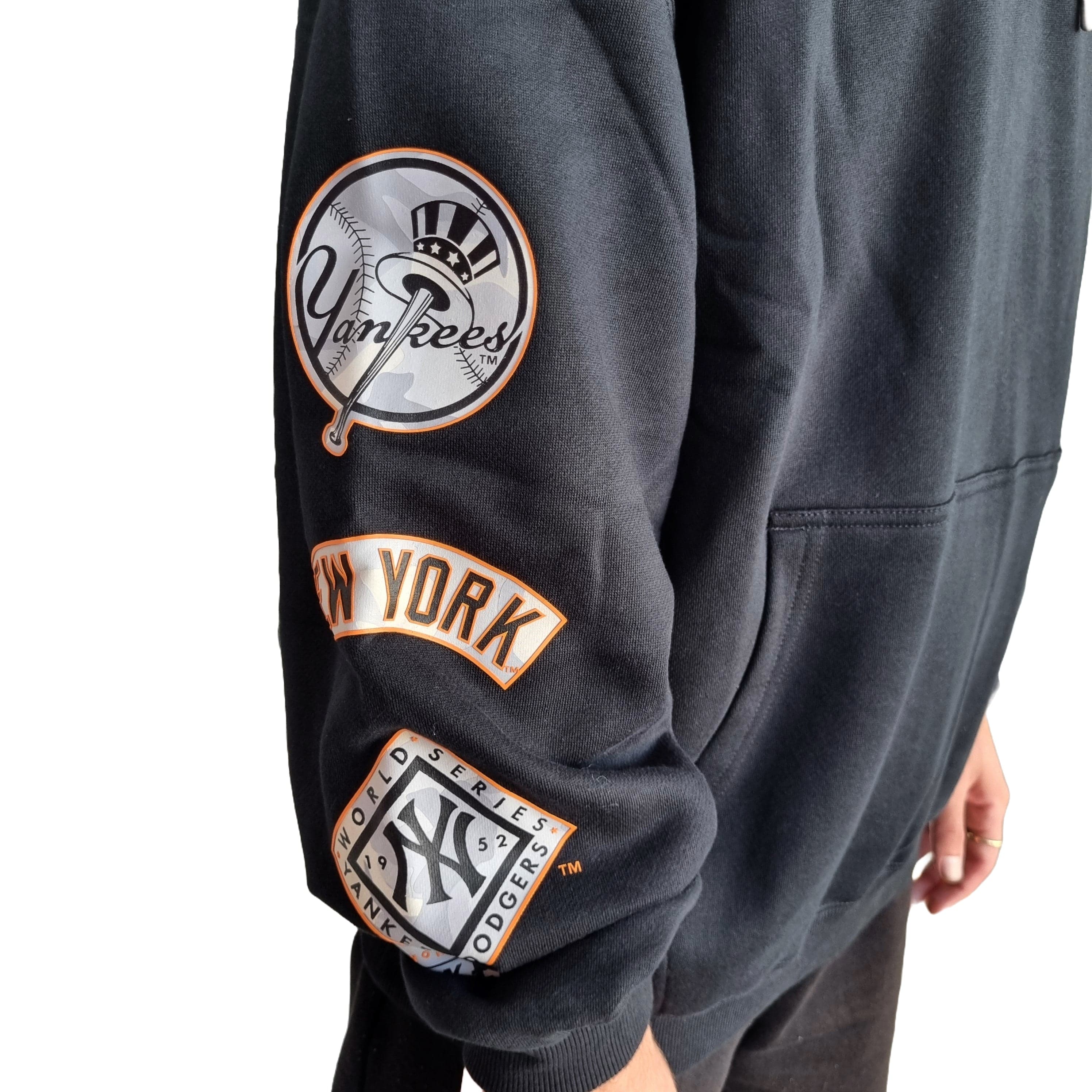Majestic Athletic Snow Camo 1/4 Zip Hoody New York Yankees - Faded Black
