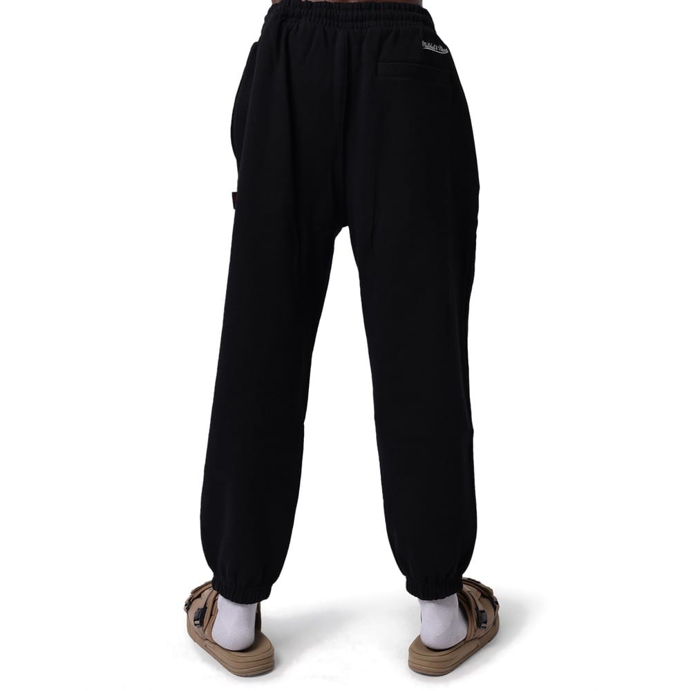 Mitchell & Ness Chicago Bulls Stacked Track Pant - Black