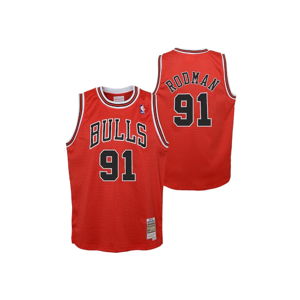 Mitchell & Ness Youth Swingman Jersey Chicago Bulls Dennis Rodman Road 97/98 - Red
