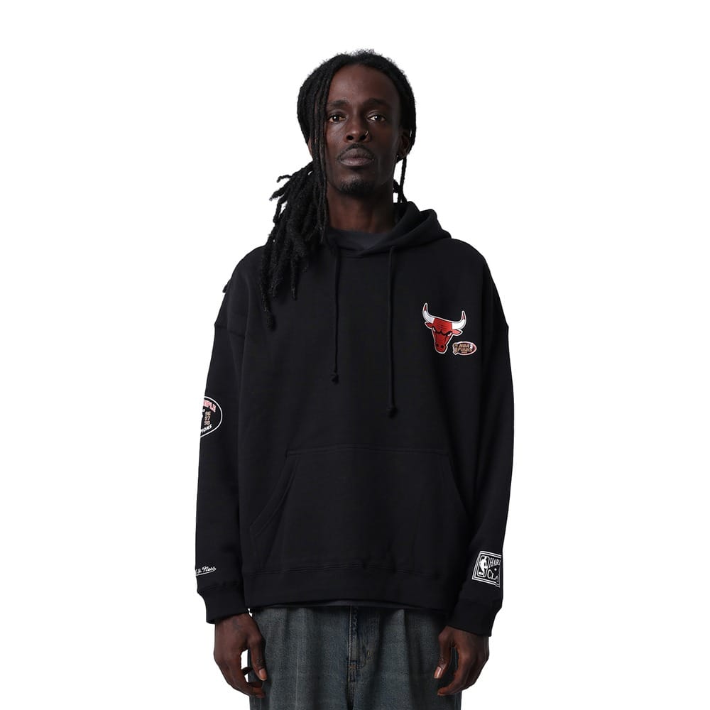 Mitchell & Ness 6 Times Chicago Bulls Hoodie - Black