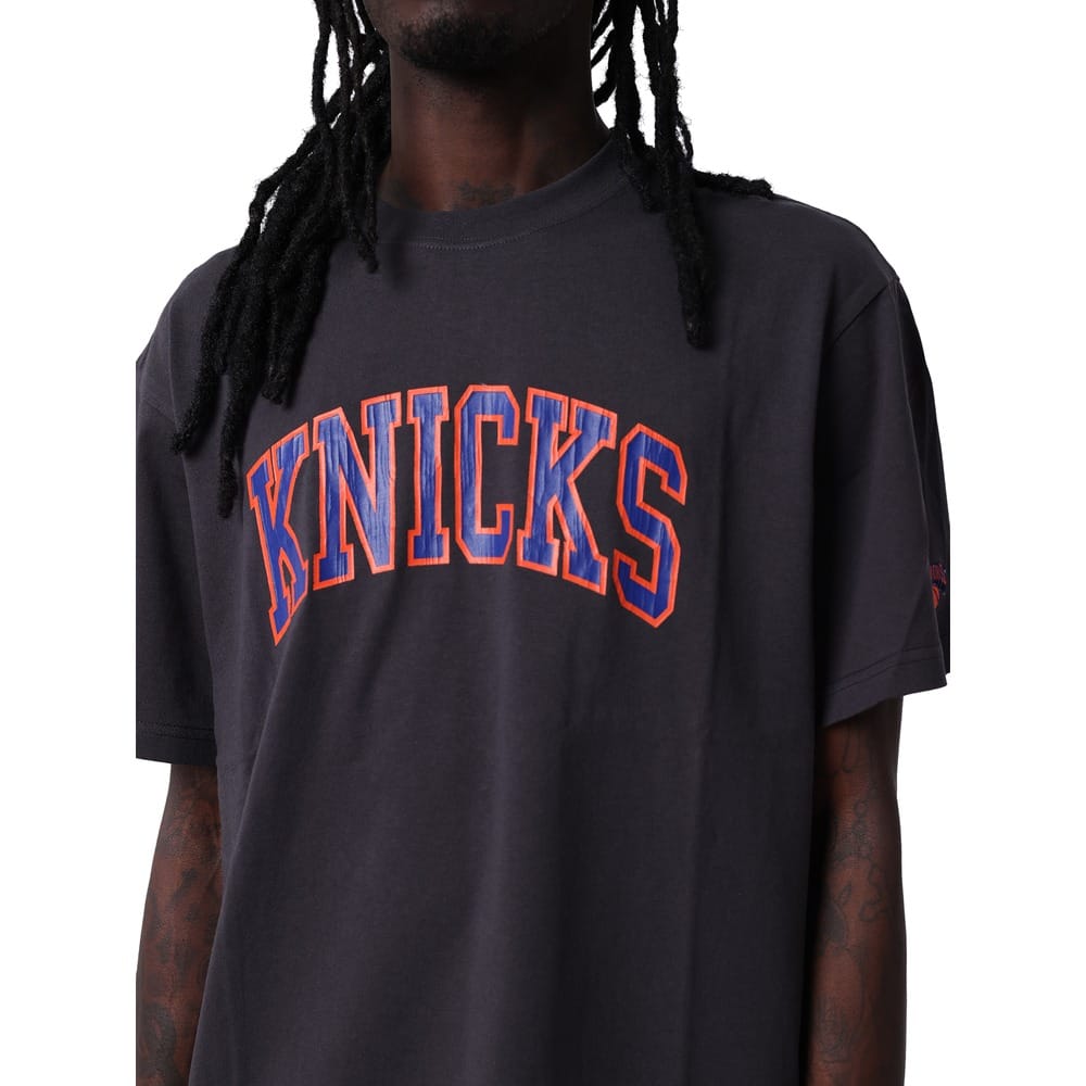 Mitchell & Ness Arch Tee New York Knicks - Washed Black