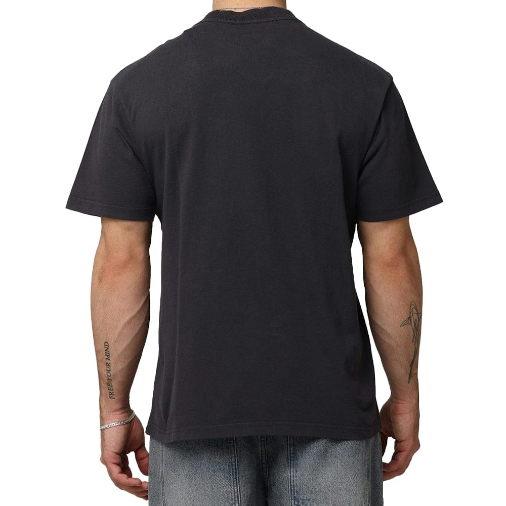 Mitchell & Ness Bevel Burst Tee Los Angeles Lakers - Overdyed Black