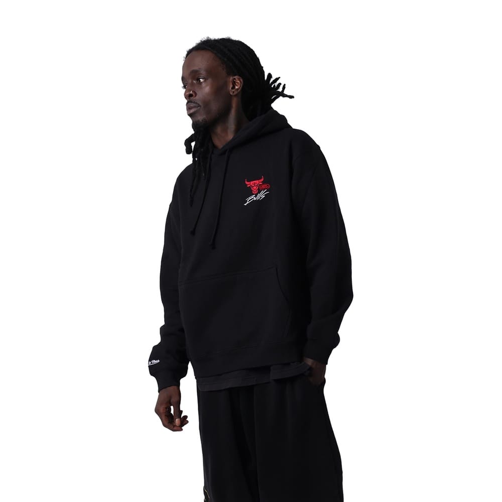 Mitchell & Ness Chicago Bulls 1998 Script Hoodie - Black