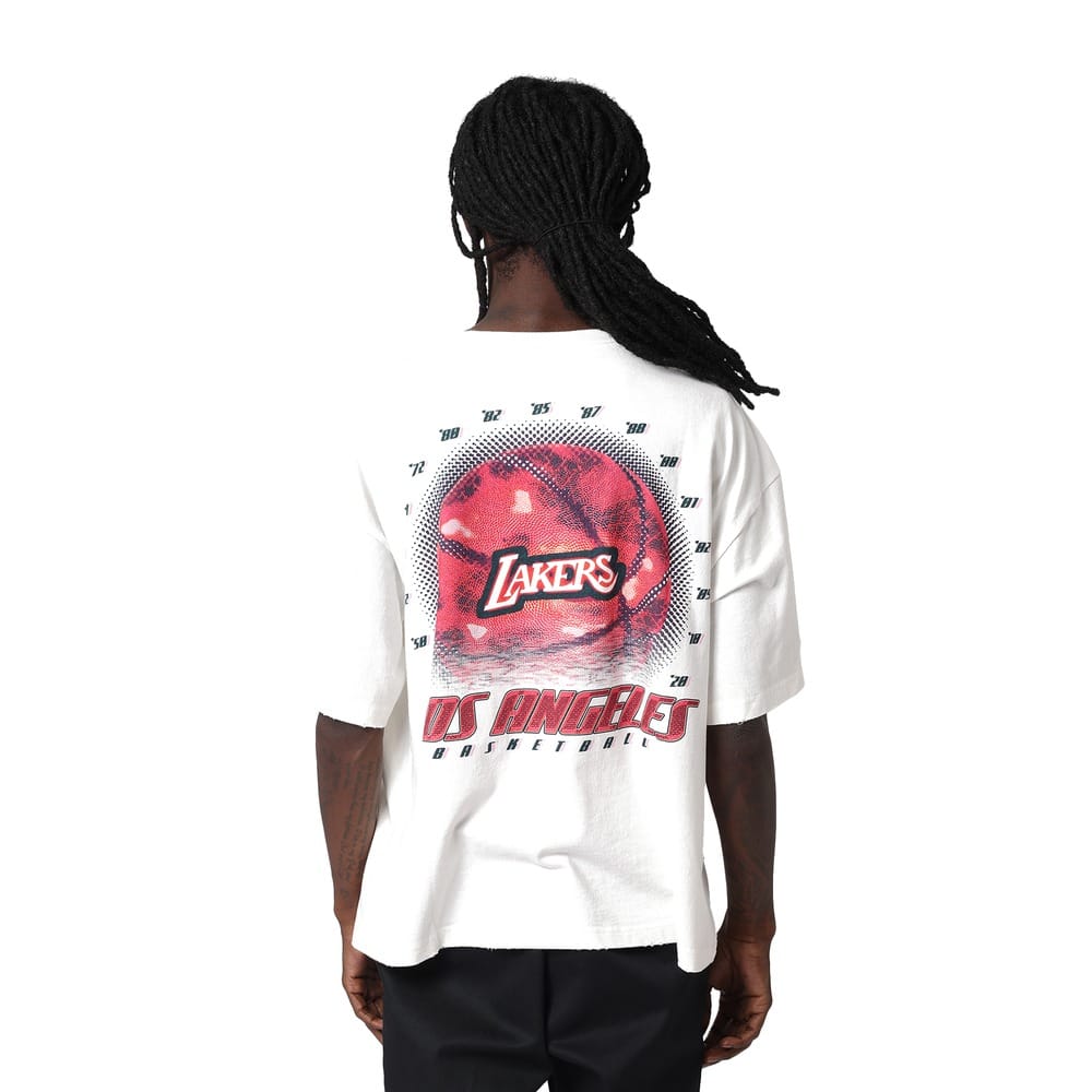 Mitchell & Ness Dotwork Tee Los Angeles Lakers - Vintage White