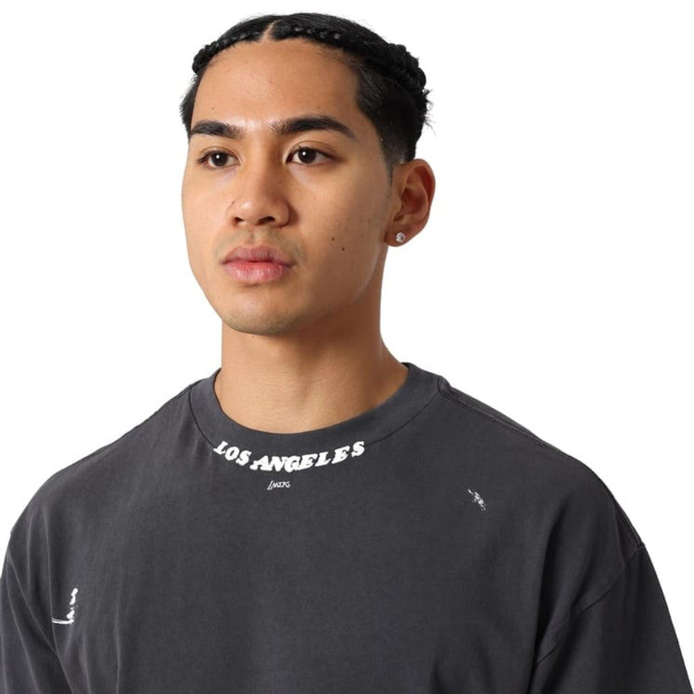 Mitchell & Ness Exclusive Tee Los Angeles Lakers - Washed Black