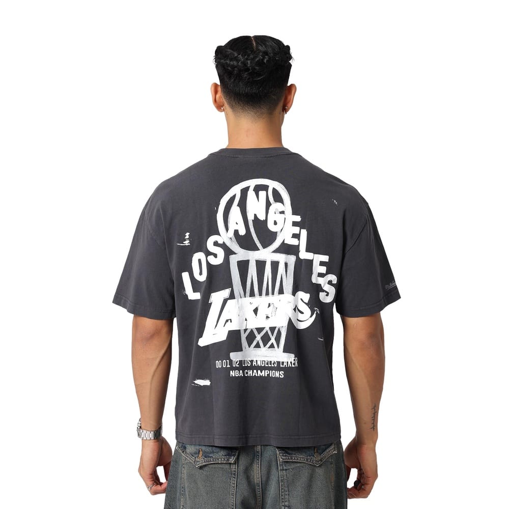Mitchell & Ness Exclusive Tee Los Angeles Lakers - Washed Black