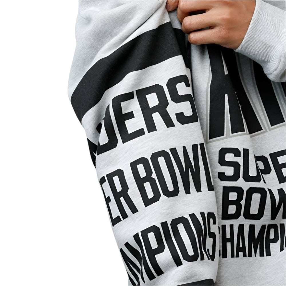 Mitchell & Ness Las Vegas Raiders Letterform Crew - Grey Marle