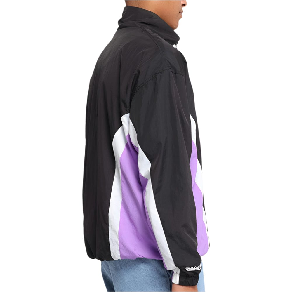 Mitchell & Ness Los Angeles Lakers Nylon Track Jacket - Black / Purple