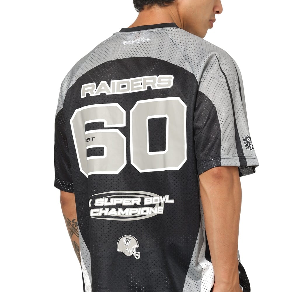 Mitchell & Ness Mixed Mesh Jersey Las Vegas Raiders - Black / Gun Powder Grey / White