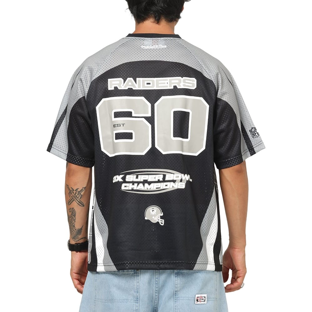 Mitchell & Ness Mixed Mesh Jersey Las Vegas Raiders - Black / Gun Powder Grey / White