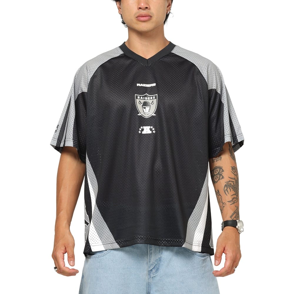 Mitchell & Ness Mixed Mesh Jersey Las Vegas Raiders - Black / Gun Powder Grey / White
