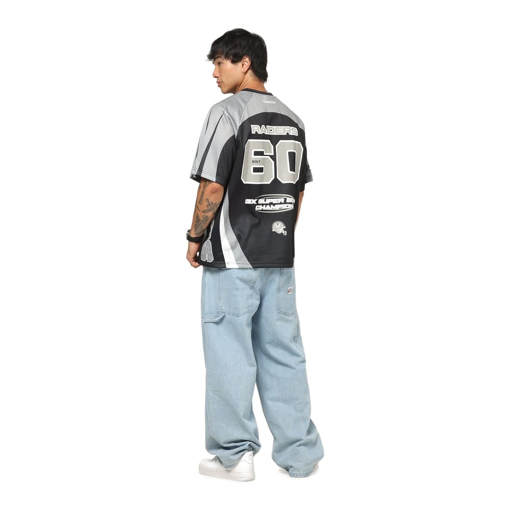Mitchell & Ness Mixed Mesh Jersey Las Vegas Raiders - Black / Gun Powder Grey / White