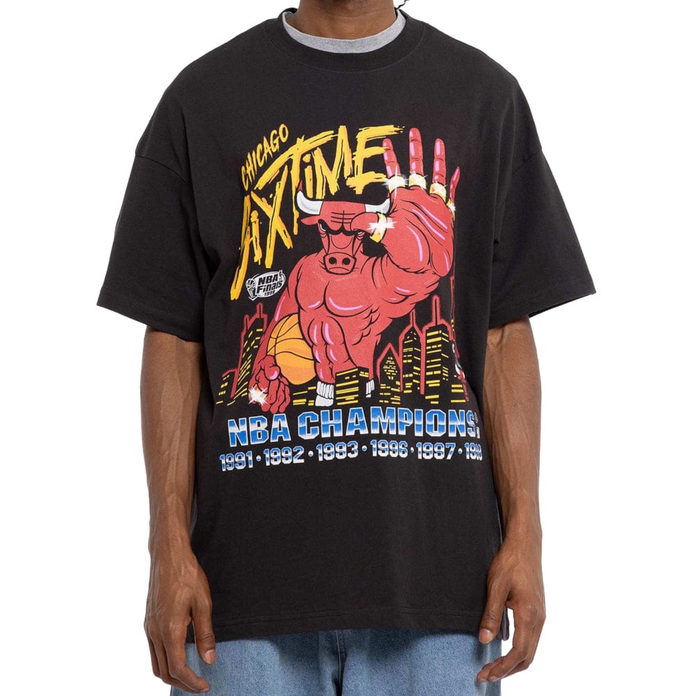 Mitchell & Ness Six Time Tee Chicago Bulls - Black