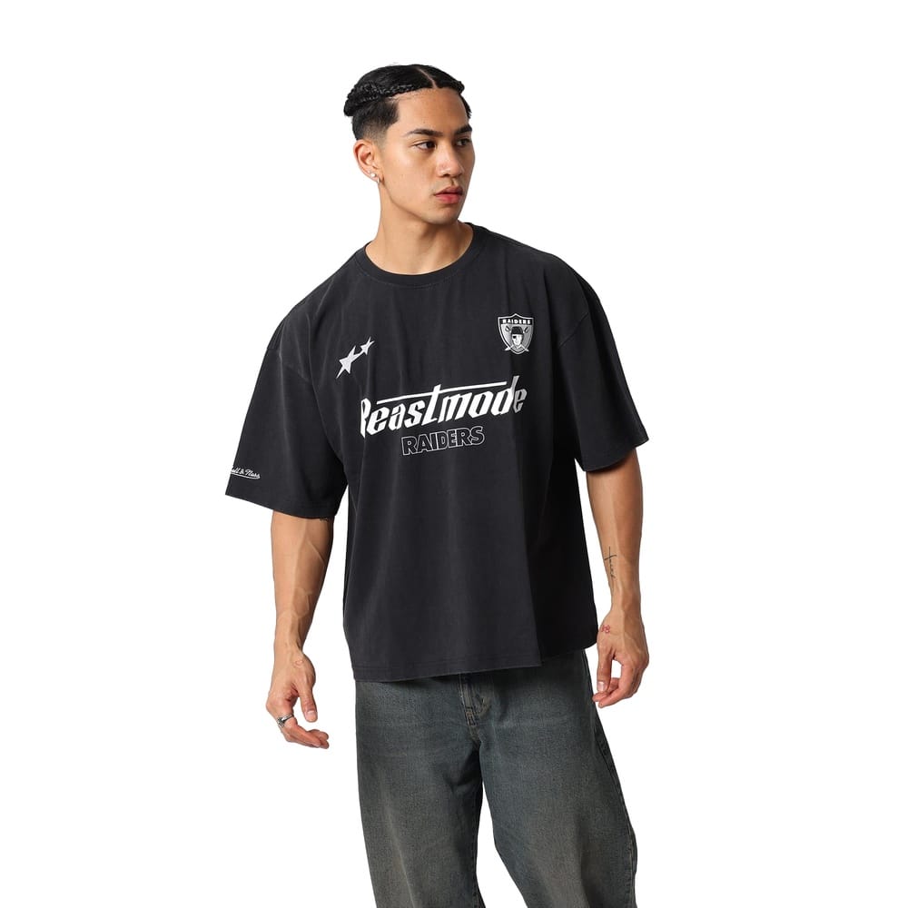 Mitchell & Ness Star Beastmode Boxy Tee Oakland Raiders - Black