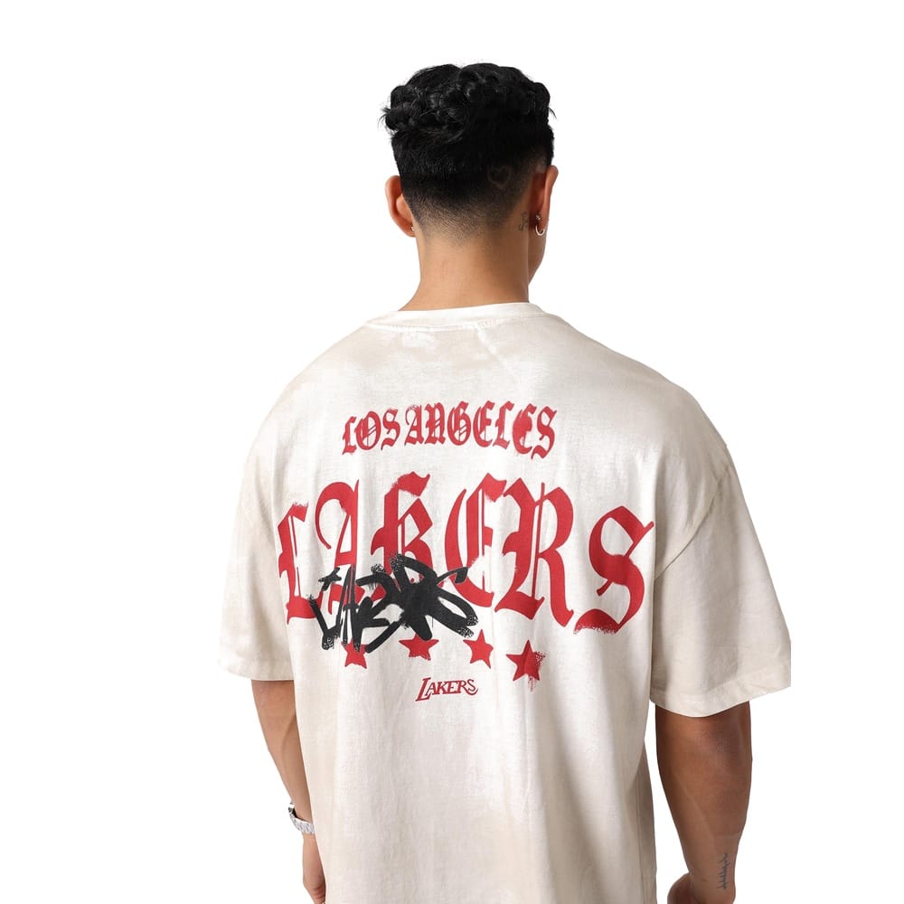 Mitchell & Ness Star Tee Los Angeles Lakers - Vintage White