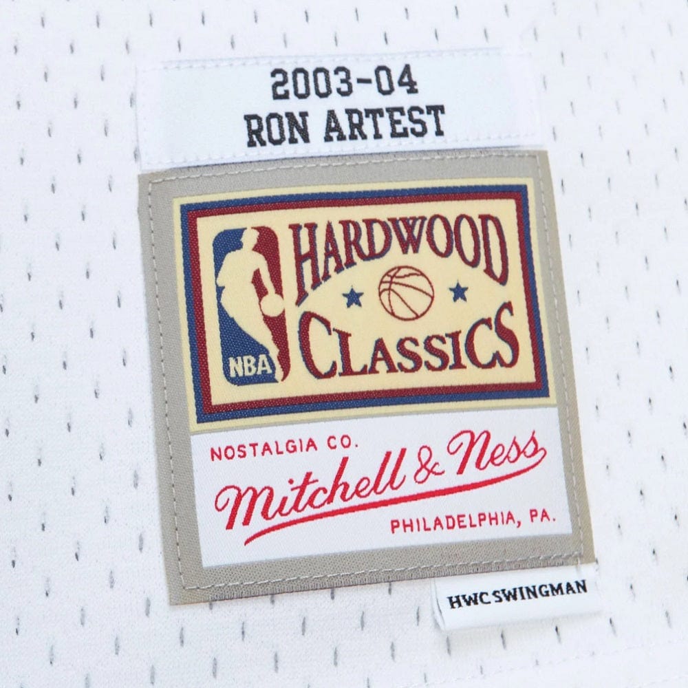 Mitchell & Ness Swingman Jersey Indiana Pacers Ron Artest Home 03/04 - White