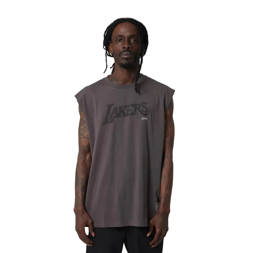 Mitchell & Ness Team IP Muscle Tee Los Angeles Lakers - Faded Slate