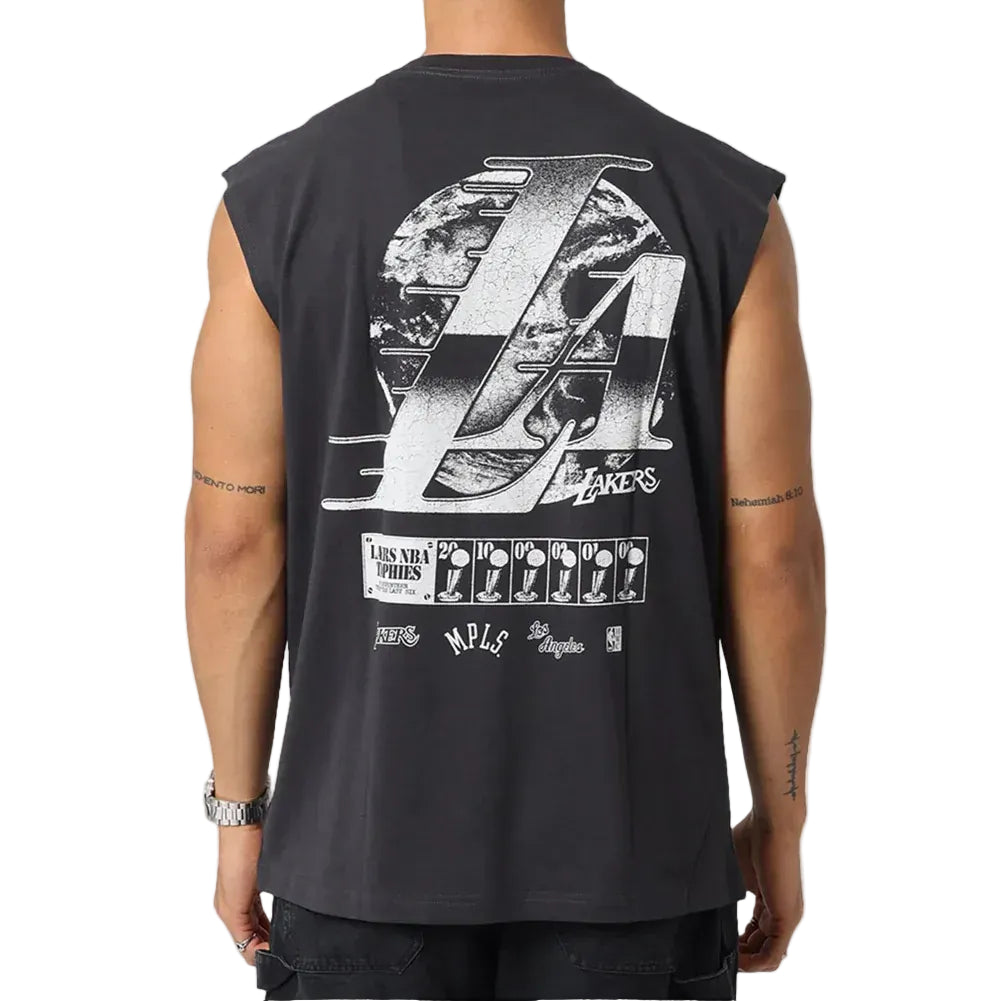 Mitchell & Ness The Champions Ring Muscle Tee - Faded Black