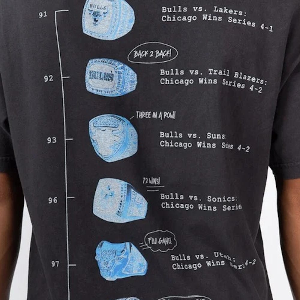Mitchell & Ness X Ray Tee Chicago Bulls - Faded Black