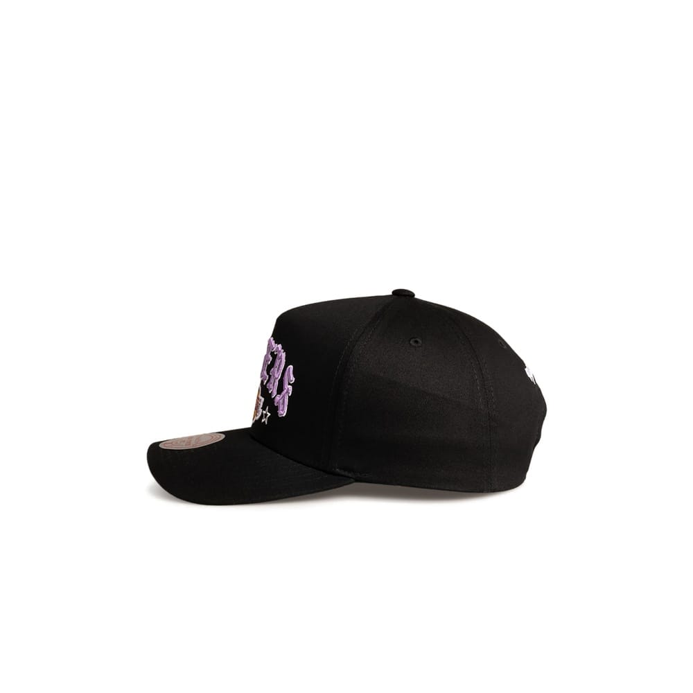 Mitchell & Ness Black Letter Pro Pinch Snapback Los Angeles Lakers - Black