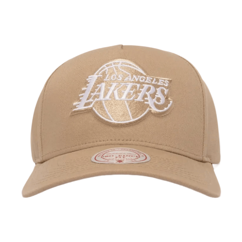 Mitchell & Ness Oat Pro Pinch Snapback Los Angeles Lakers - Irish Cream