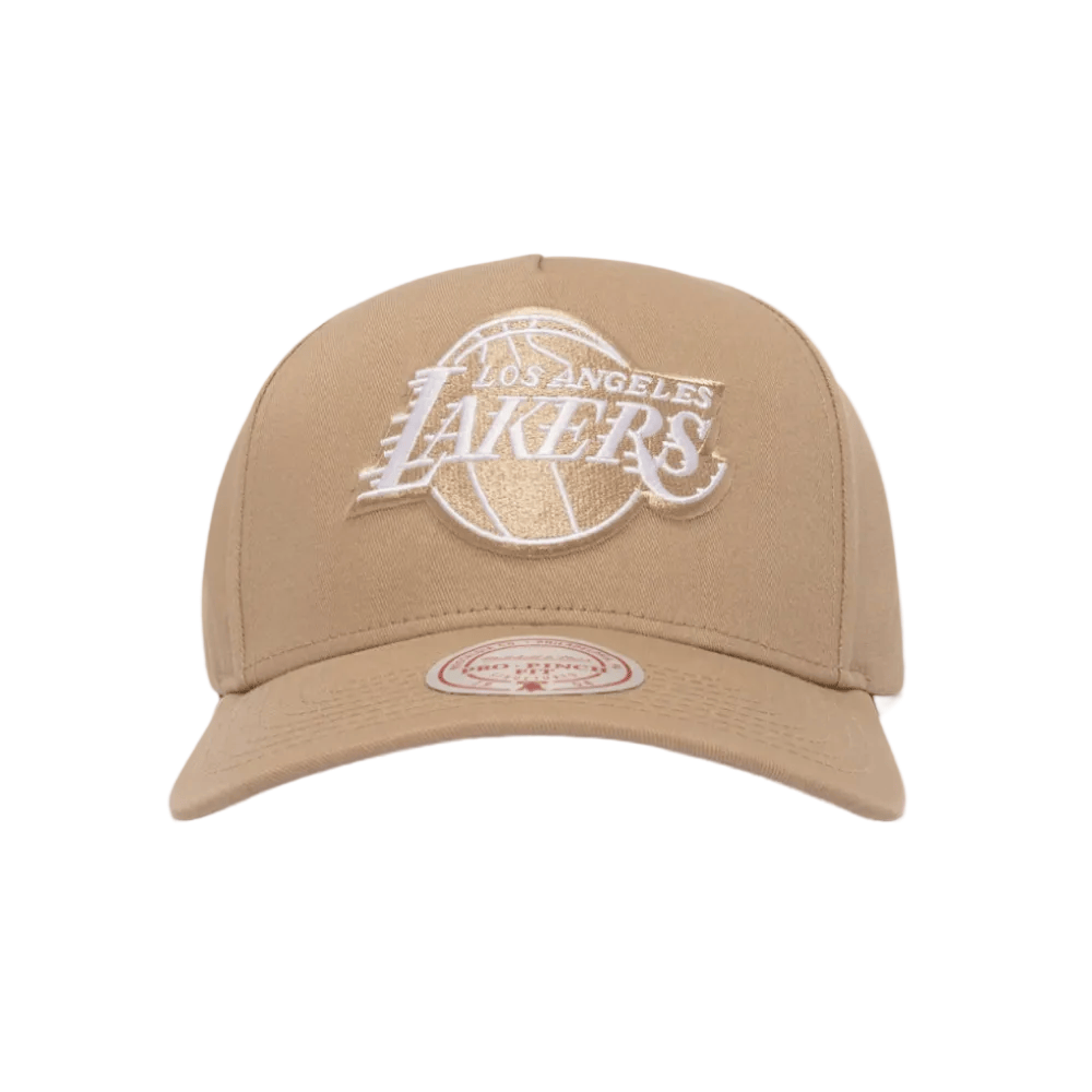 Mitchell & Ness Oat Pro Pinch Snapback Los Angeles Lakers - Irish Cream