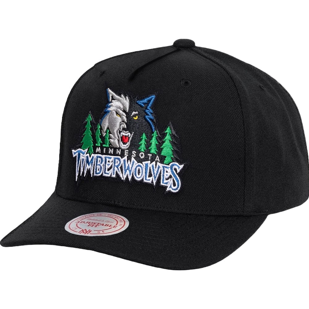 Mitchell & Ness Team Colour Logo MVP Snapback Minnesota Timberwolves - Black
