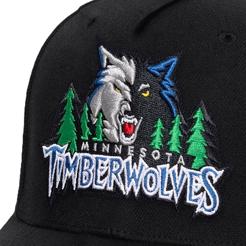 Mitchell & Ness Team Colour Logo MVP Snapback Minnesota Timberwolves - Black