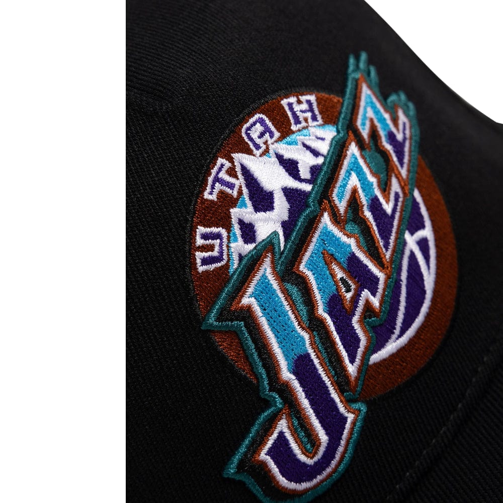 Mitchell & Ness Team Logo Classic Redline Stretch Snapback Utah Jazz - Black