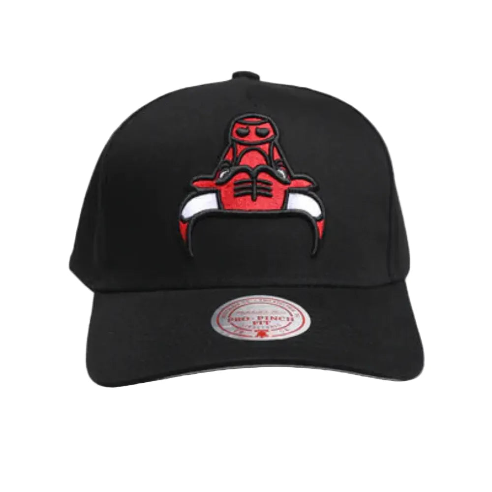 Mitchell & Ness Upside Down Logo Pro Pinch Snapback Chicago Bulls - Black